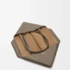 Large horizontal Puzzle Fold tote in soft grained calfskin Taupe