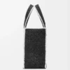 Large LOEWE Font Tote in raffia Black Large LOEWE Font Tote in raffia Black