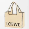 Large LOEWE Font tote in raffia Natural Large LOEWE Font tote in raffia Natural
