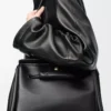 Large Madrid bag in supple calfskin Black Large Madrid bag in supple calfskin Black