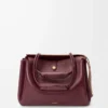 Large Madrid bag in supple calfskin Dark Burgundy Large Madrid bag in supple calfskin Dark Burgundy