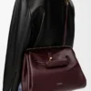 Large Madrid bag in supple calfskin Dark Burgundy Large Madrid bag in supple calfskin Dark Burgundy