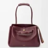 Large Madrid bag in supple calfskin Dark Burgundy Large Madrid bag in supple calfskin Dark Burgundy