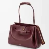 Large Madrid bag in supple calfskin Dark Burgundy Large Madrid bag in supple calfskin Dark Burgundy