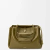 Large Madrid bag in supple calfskin Olive Large Madrid bag in supple calfskin Olive
