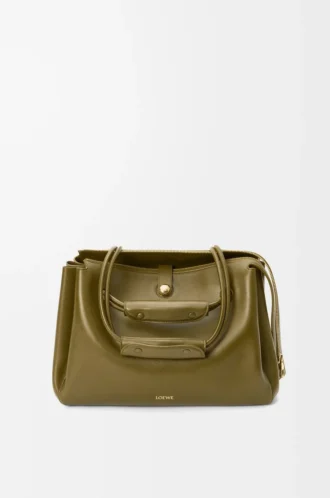 Large Madrid bag in supple calfskin Olive