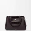 Large Madrid bag in supple grained calfskin Dark Ebony Large Madrid bag in supple grained calfskin Dark Ebony