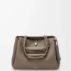 Large Madrid bag in supple grained calfskin Taupe Large Madrid bag in supple grained calfskin Taupe