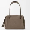 Large Madrid bag in supple grained calfskin Taupe Large Madrid bag in supple grained calfskin Taupe