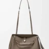 Large Madrid bag in supple grained calfskin Taupe Large Madrid bag in supple grained calfskin Taupe