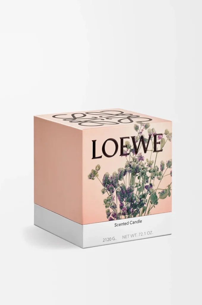 Large Oregano candle White Large Oregano candle White