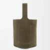 Large Pebble bucket bag in suede calfskin Dark Olive Large Pebble bucket bag in suede calfskin Dark Olive