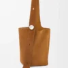 Large Pebble bucket bag in suede calfskin Tobacco Large Pebble bucket bag in suede calfskin Tobacco
