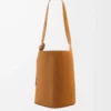 Large Pebble bucket bag in suede calfskin Tobacco Large Pebble bucket bag in suede calfskin Tobacco