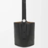 Large Pebble bucket in supple grained calfskin Black Large Pebble bucket in supple grained calfskin Black