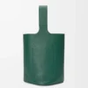 Large Pebble bucket in supple grained calfskin Evergreen Large Pebble bucket in supple grained calfskin Evergreen
