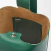 Large Pebble bucket in supple grained calfskin Evergreen Large Pebble bucket in supple grained calfskin Evergreen