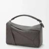 Large Puzzle bag in supple grained calfskin Dark Grey Large Puzzle bag in supple grained calfskin Dark Grey
