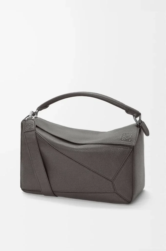 Large Puzzle bag in supple grained calfskin Dark Grey Large Puzzle bag in supple grained calfskin Dark Grey