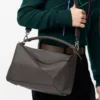 Large Puzzle bag in supple grained calfskin Dark Grey Large Puzzle bag in supple grained calfskin Dark Grey