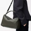 Large Puzzle bag in supple grained calfskin Dark Khaki Large Puzzle bag in supple grained calfskin Dark Khaki