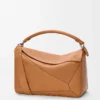 Large Puzzle bag in supple grained calfskin Light Canyon Brown Large Puzzle bag in supple grained calfskin Light Canyon Brown