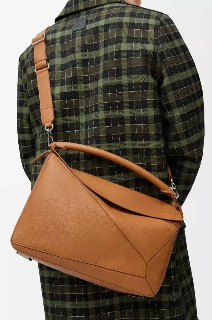 Large Puzzle bag in supple grained calfskin Light Canyon Brown Large Puzzle bag in supple grained calfskin Light Canyon Brown