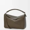 Large Puzzle bag in supple grained calfskin Tundra Large Puzzle bag in supple grained calfskin Tundra