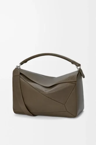 Large Puzzle bag in supple grained calfskin Tundra