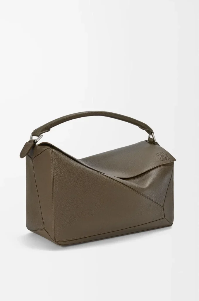 Large Puzzle bag in supple grained calfskin Tundra Large Puzzle bag in supple grained calfskin Tundra