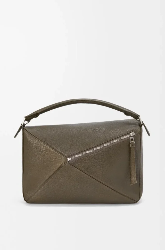 Large Puzzle bag in supple grained calfskin Tundra Large Puzzle bag in supple grained calfskin Tundra