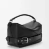 Large Puzzle Biker bag in shiny calfskin Black