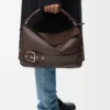 Large Puzzle Biker bag in shiny calfskin Dark Chestnut Large Puzzle Biker bag in shiny calfskin Dark Chestnut