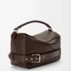 Large Puzzle Biker bag in shiny calfskin Dark Chestnut Large Puzzle Biker bag in shiny calfskin Dark Chestnut