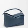 Large Puzzle Edge bag in classic calfskin Indigo Dye Large Puzzle Edge bag in classic calfskin Indigo Dye