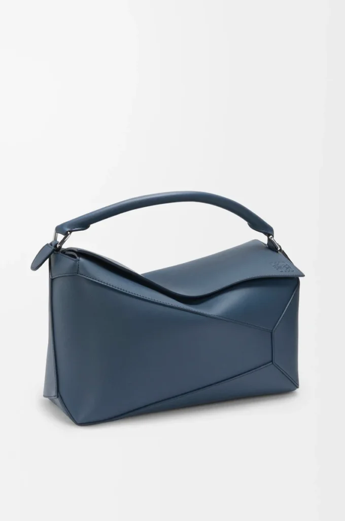 Large Puzzle Edge bag in classic calfskin Indigo Dye Large Puzzle Edge bag in classic calfskin Indigo Dye