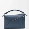 Large Puzzle Edge bag in classic calfskin Indigo Dye Large Puzzle Edge bag in classic calfskin Indigo Dye