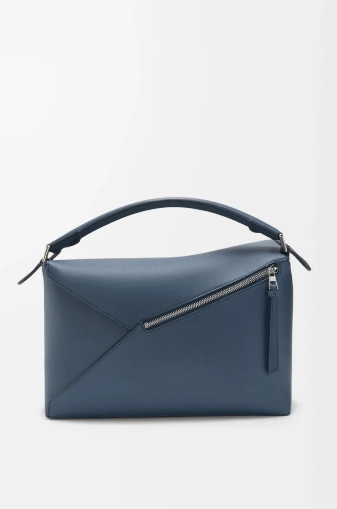 Large Puzzle Edge bag in classic calfskin Indigo Dye Large Puzzle Edge bag in classic calfskin Indigo Dye