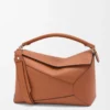 Large Puzzle Edge bag in classic calfskin Tan
