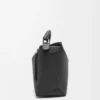 Large Puzzle Edge bag in grained calfskin Black