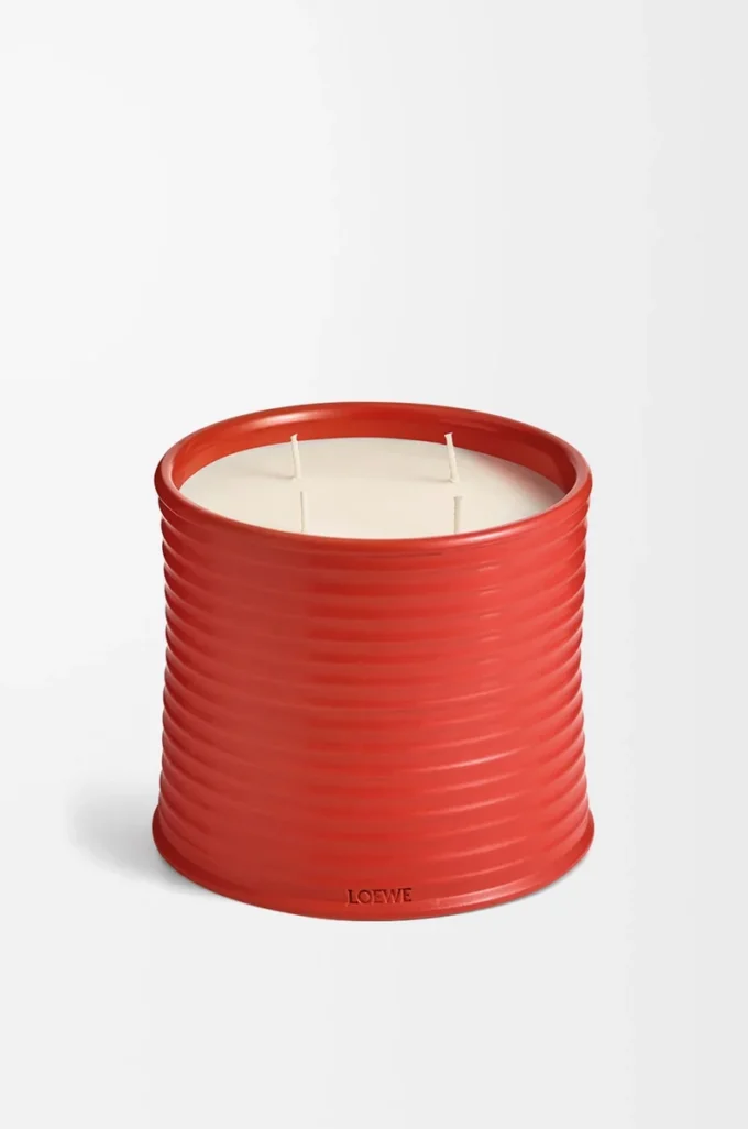 Large Tomato Leaves candle Red Large Tomato Leaves candle Red