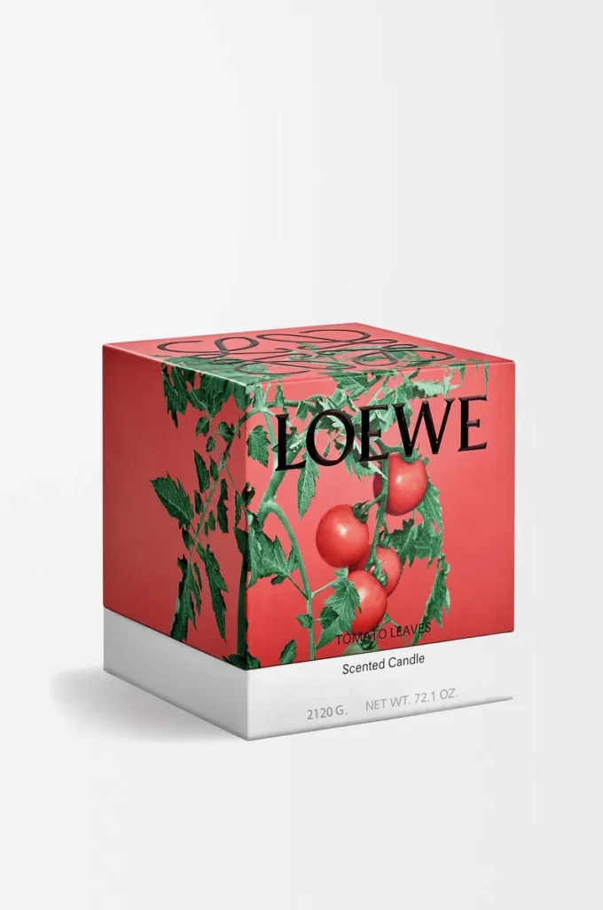 Large Tomato Leaves candle Red Large Tomato Leaves candle Red