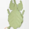 Leaf insect keyfob charm in classic calfskin Light Pear Leaf insect keyfob charm in classic calfskin Light Pear