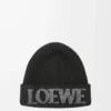 LOEWE beanie in wool Black LOEWE beanie in wool Black