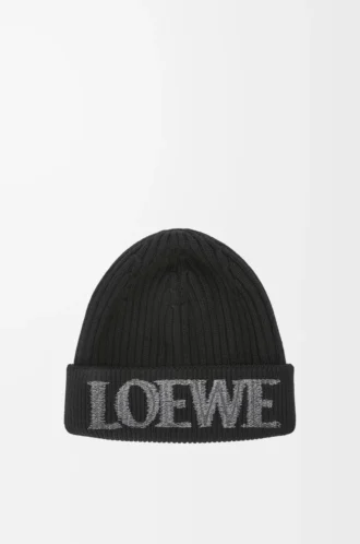 LOEWE beanie in wool Black