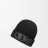 LOEWE beanie in wool Black LOEWE beanie in wool Black