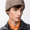 LOEWE beanie in wool Dark Beige