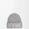 LOEWE beanie in wool Grey LOEWE beanie in wool Grey
