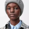 LOEWE beanie in wool Grey LOEWE beanie in wool Grey