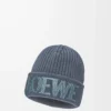 LOEWE beanie in wool Grey Blue LOEWE beanie in wool Grey Blue
